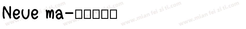 Neue ma字体转换